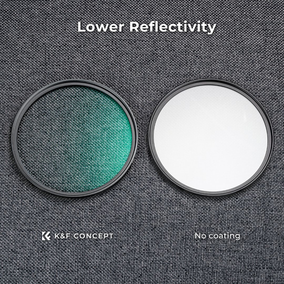 K&F Concept 46mm C Series Black Mist Filter 1/4 Ultra-thin multilayer Green Coating KF01.2432 - 10